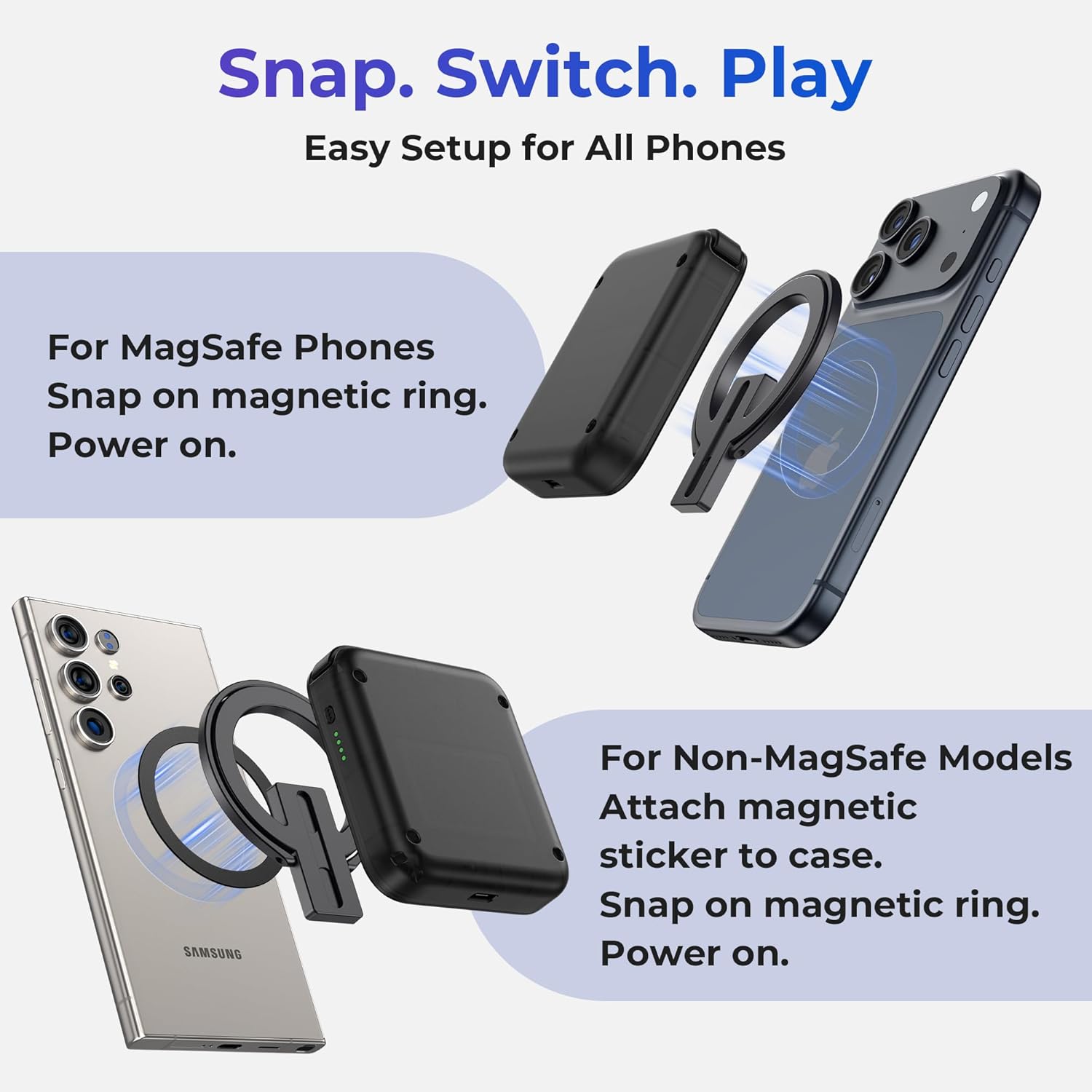 Retro Gaming On Phone - iPhoneシリーズ用M4スナップオンモバイルゲームコントローラー、ポータブルフォンコントローラー、iPhone用ポケットサイズレトロエミュレーターゲームパッド