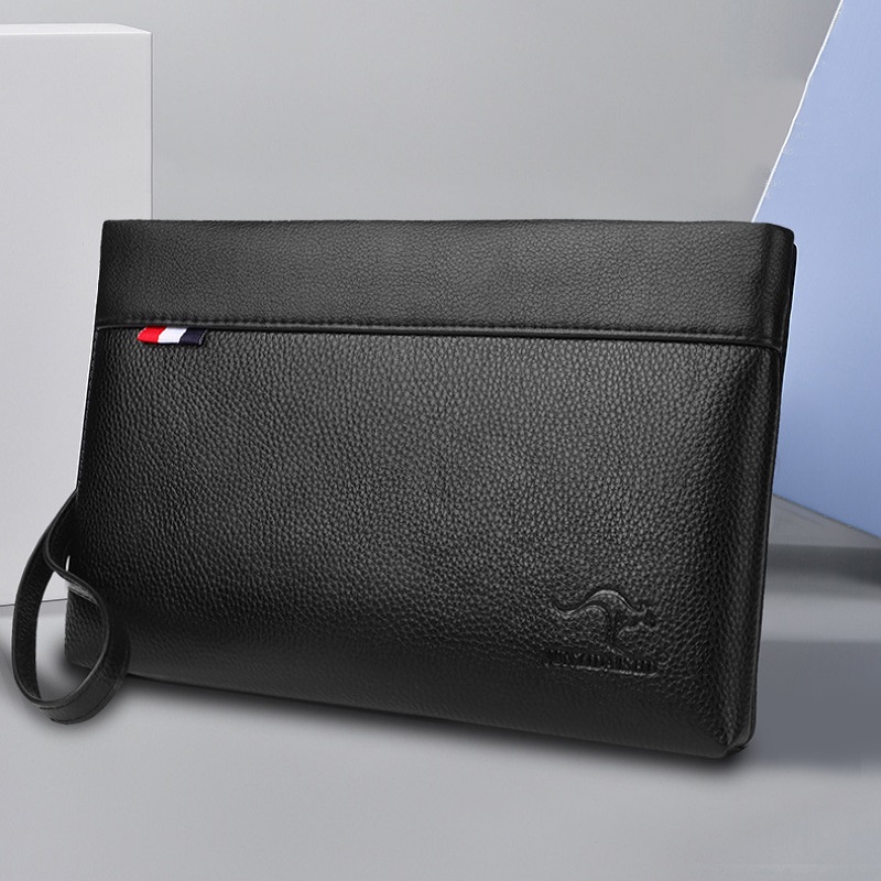 Console Retro Gaming Portable - メンズハンドヘルドバッグビジネス大容量レトロソフトフェイスレザークリップカジュアルファッションハンドヘルドバッグジッパーバッグ財布