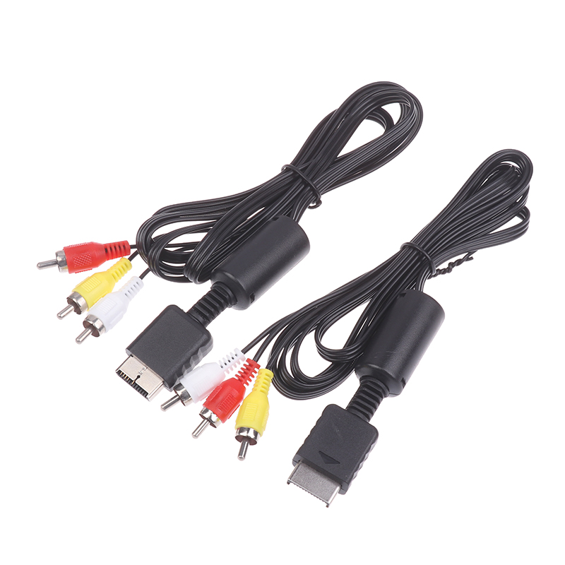 Retro Gaming Cable - クラシックなプレイステーションを接続してください！ PS1/2/3用ユニバーサルAVケーブル、最新のテレビに接続可能、レトロゲームセットアップに必須、1/2/3本