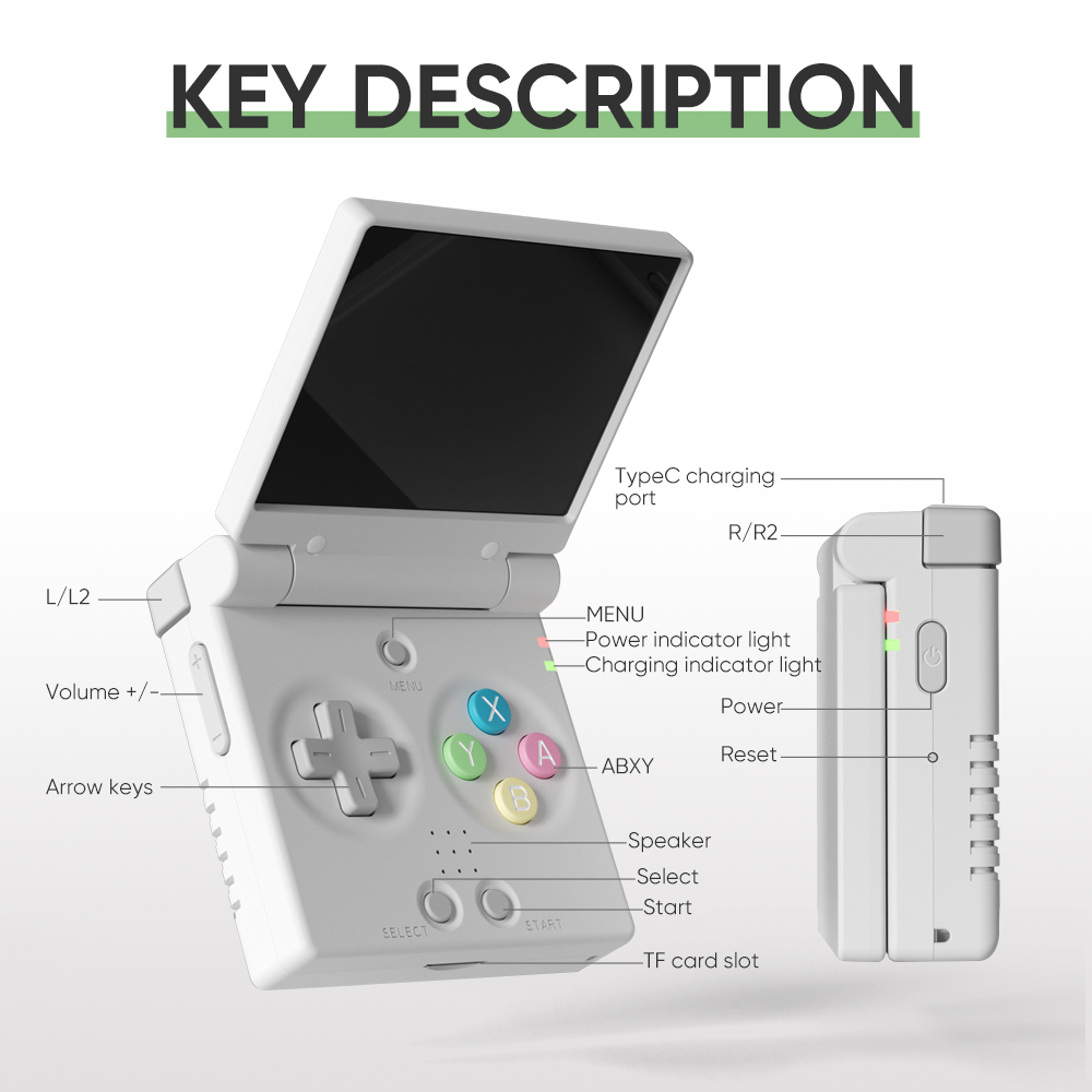 MIYOO ミニフリップレトロハンドヘルドゲームコンソール  - Retro Gaming Power Bank のレビューと価格