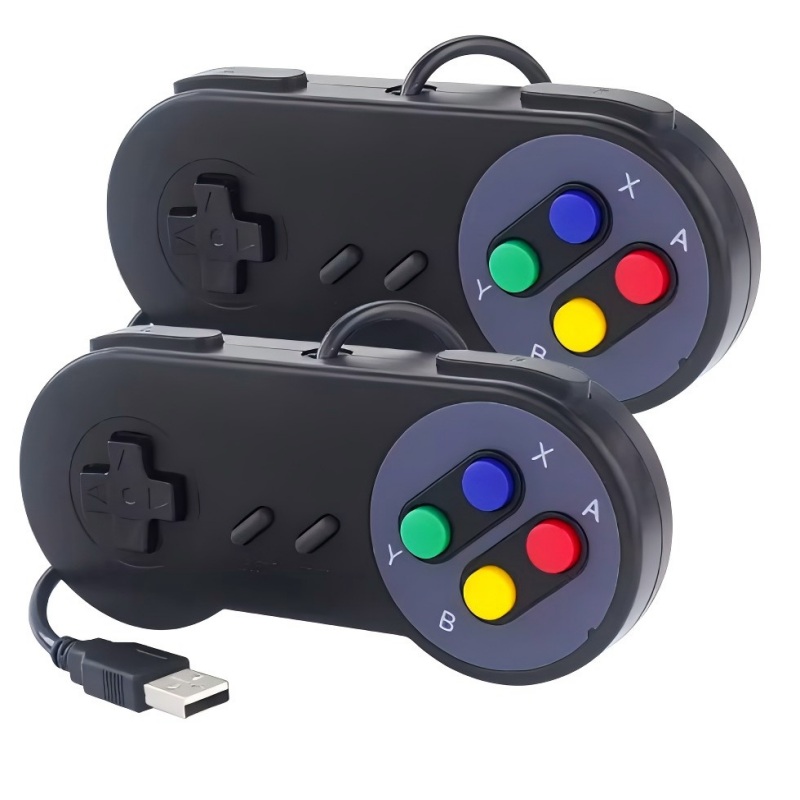 2 個の USB ゲームパッドレトロゲームジョイスティック有 - Retro Gaming Linux のレビューと価格