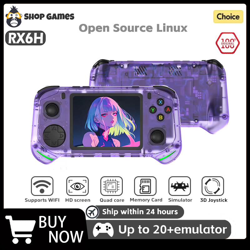 RX6H レトロハンドヘルドゲームコンソール Linux シ - Retro Gaming Power Bank のレビューと価格