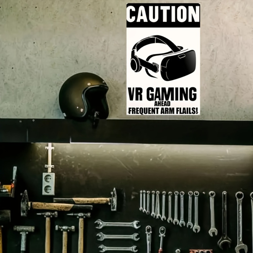 1PC 注意VRゲームメタルティンサインレトロアイアンウォー - Retro Gaming Vr のレビューと価格