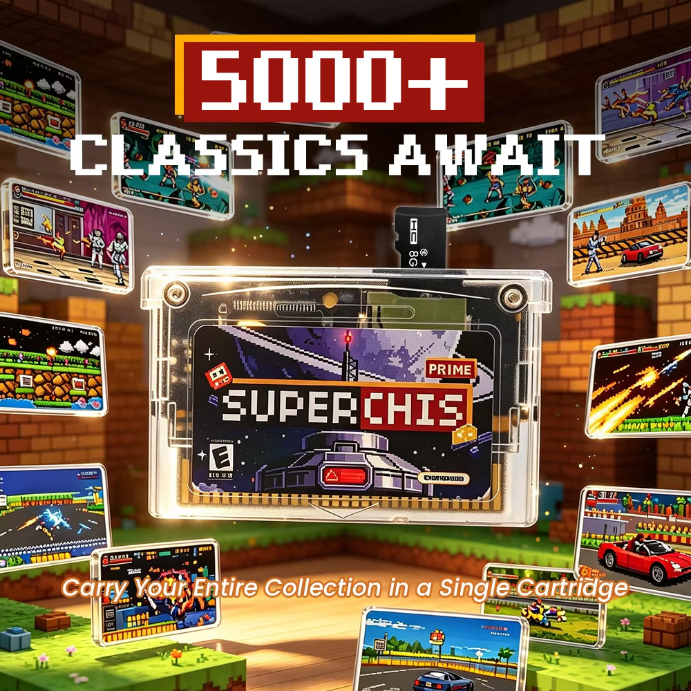 レトロスーパーチャイシスフラッシュゲームカートリッジ、8GB - Console Retro Gaming Portable のレビューと価格