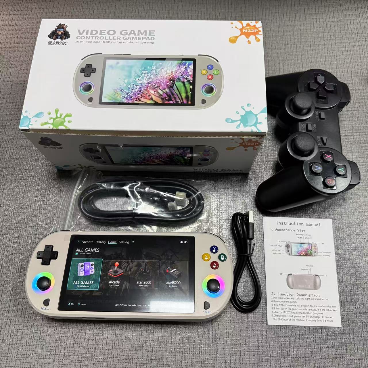 新型128GB M22 Pro ポータブルポケットレトロハン - Retro Gaming Power Bank のレビューと価格