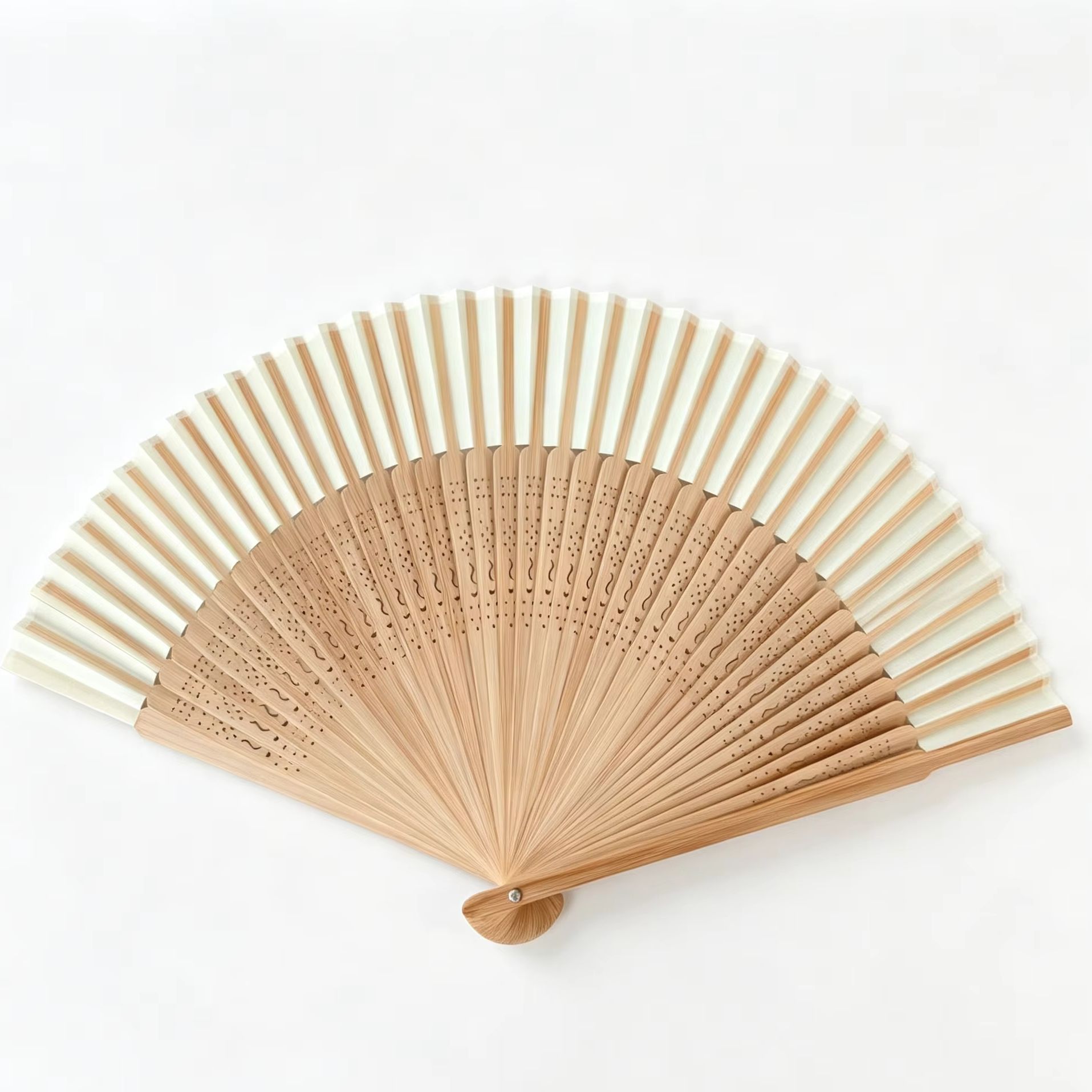 1pc レトロ竹製折りたたみ扇子、ポータブル夏用ハンドヘルド - Console Retro Gaming Portable のレビューと価格