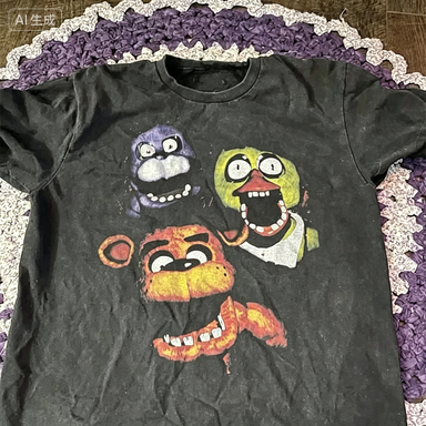 フレディ・ボニー・チカ レトロパターン メンズ Tシャツ - - Retro Gaming Aesthetic のレビューと価格