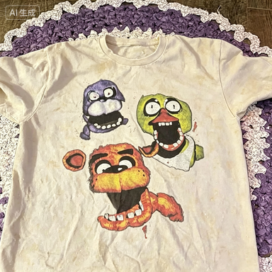 フレディ・ボニー・チカ レトロパターン メンズ Tシャツ - - Retro Gaming Aesthetic のレビューと価格