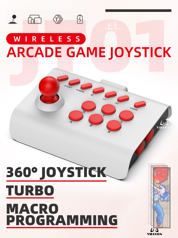 VILCORN Y01 ワイヤレスアーケードファイトスティッ - Retro Gaming Usb Stick のレビューと価格