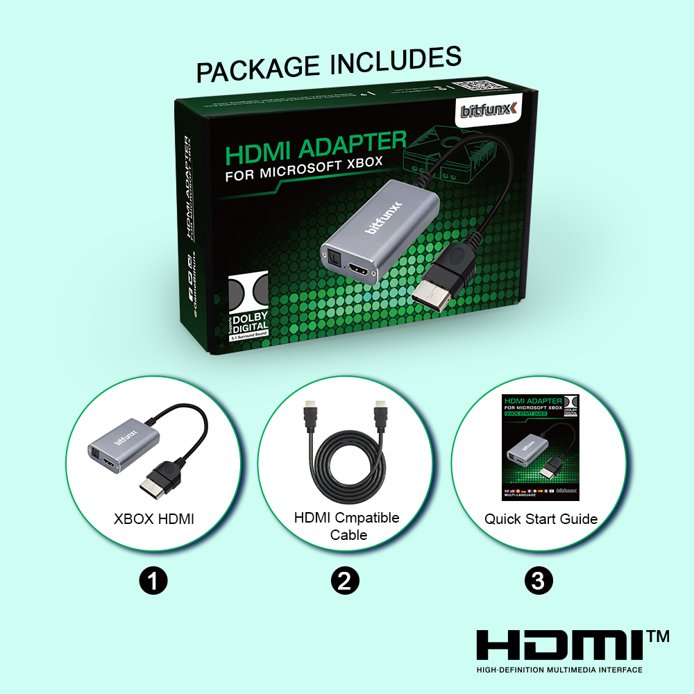 ビットファンクス HDMI ™   XBOX クラシック レ - Retro Gaming Cable のレビューと価格