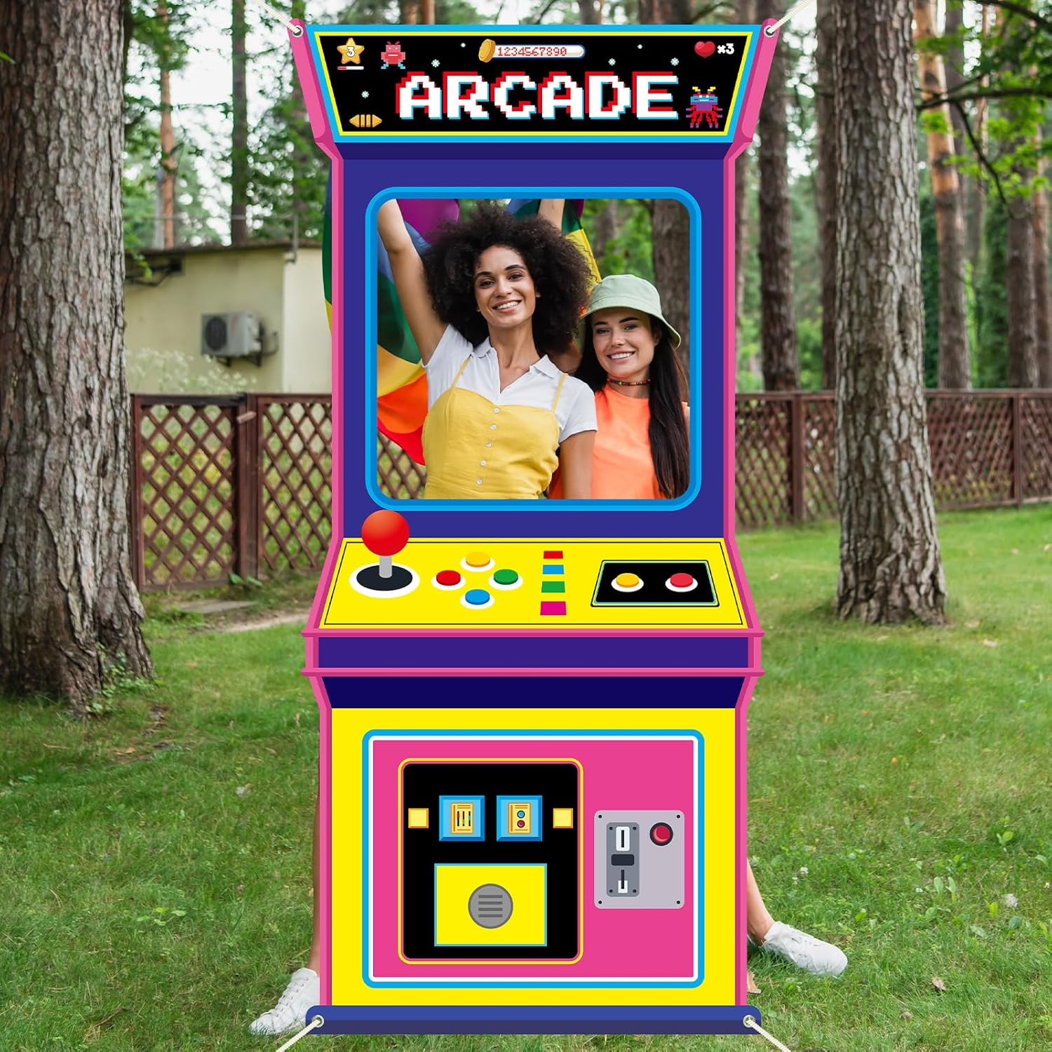 ファブリックアーケードゲーム写真背景レトロビデオゲーム装飾バ - Background Retro Gaming のレビューと価格