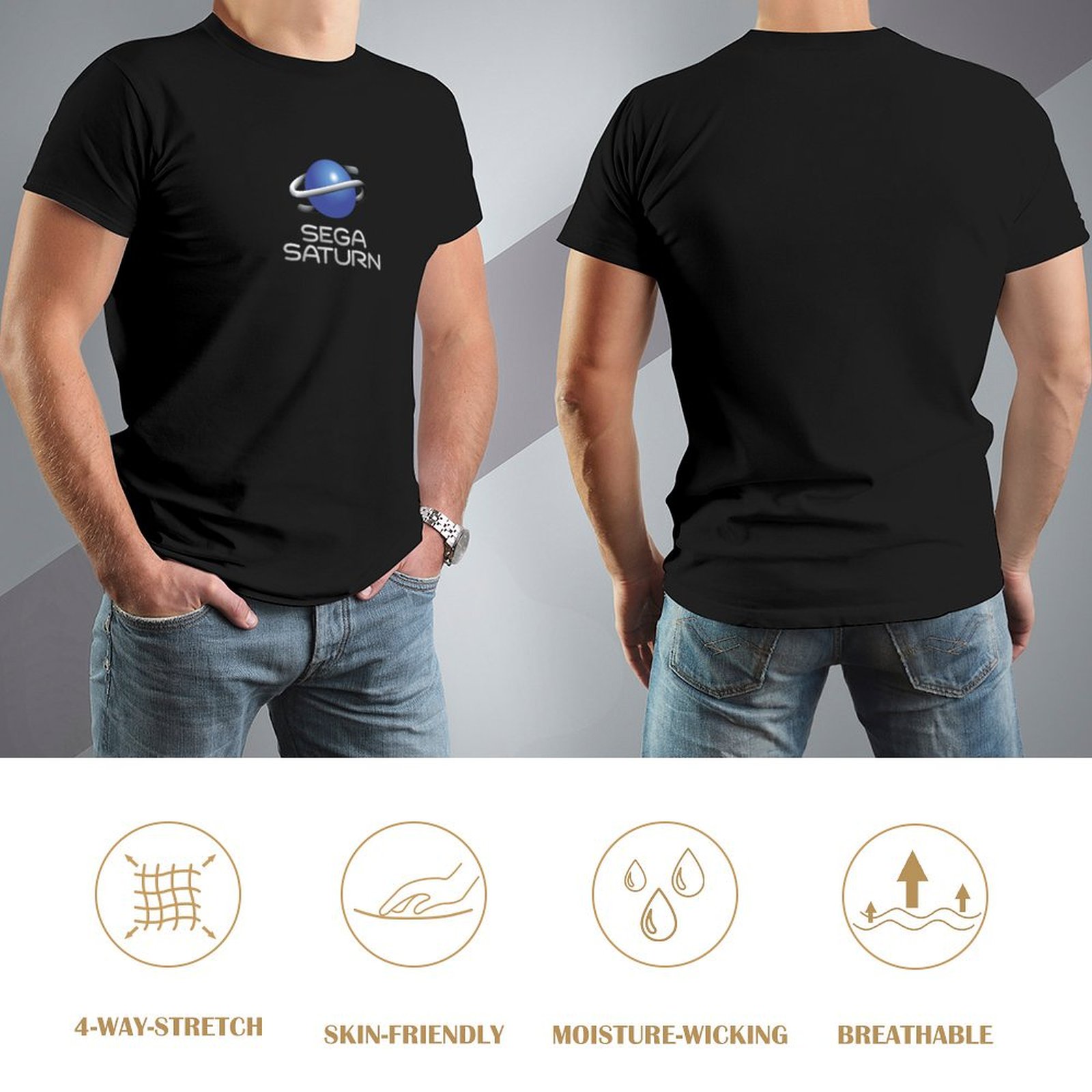 セガサターンレトロビデオゲーム会社ロゴクリーン Tシャツヴィ - Retro Gaming Aesthetic のレビューと価格