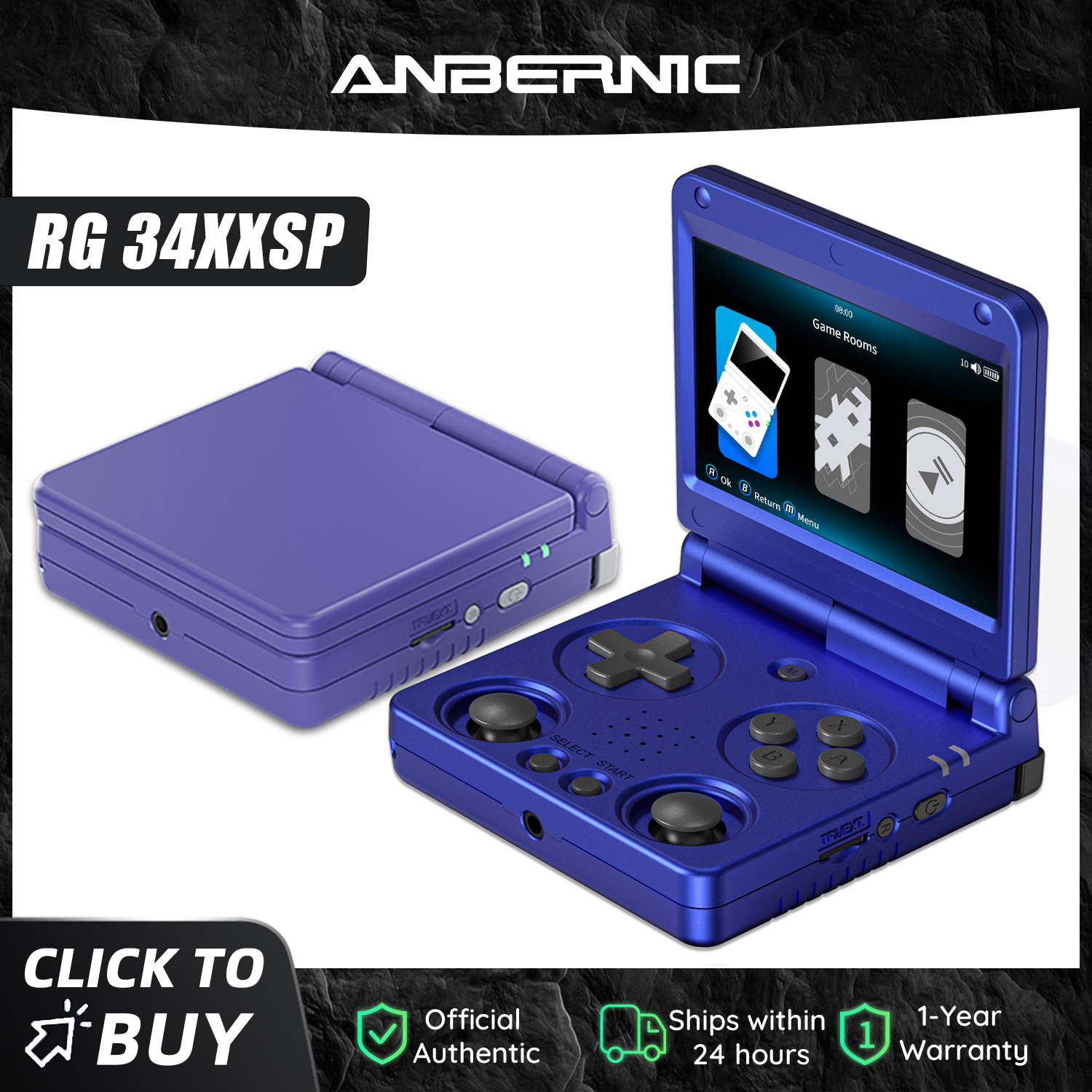 Anbernic RG34XXSP 3.4インチIPS Li - Retro Gaming Power Bank のレビューと価格