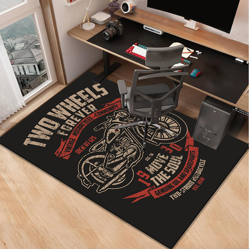 バイクをテーマにしたデスクマット、ゲーミングセットアップ用、 - Retro Gaming Desk Setup のレビューと価格